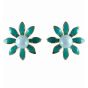 Enamel & Pearl Flower Stud Earrings (50p Each)