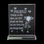Glass Plaque With Sentimental Message