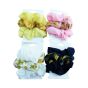 Assorted Pineapple Chiffon Scrunchies (Approx 54p Per Card)