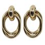 Interlinked Oval Pierced Drop Earrings (£1.20 per pair)
