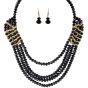 Beaded Necklace & Drop Earrings Set (£3.95 Per Set)