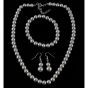 Venetti Glass Pearl Necklace, Bracelet and Drop Earring Set (£1 Each)