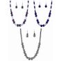 Venetti Glass Pearl & Bead Necklace and Drop Earrings Set (£1.95 Each)