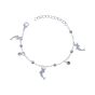 Diamante & Dolphin Charm Bracelet