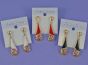 Assorted Enamel Drop Earrings (60p Each)