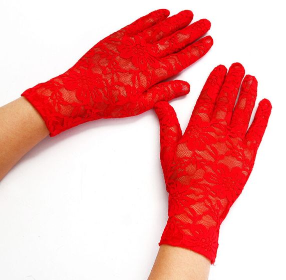 Ladies Short Lace Evening Gloves (£1.75 Per Pair)