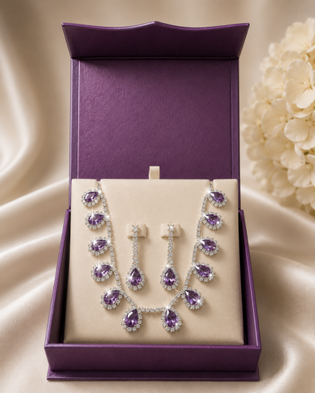 Boxed Venetti Diamante & Pierced Drop Earring Set