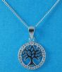 Silver Clear CZ Tree Pendant £5.70 Each