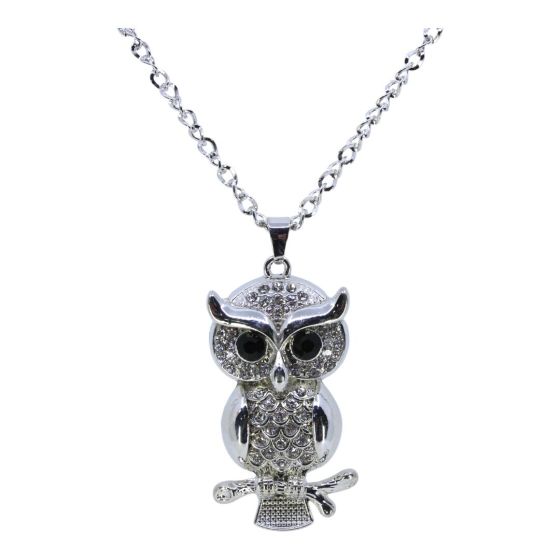 Diamante Owl Pendant