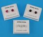6mm  Austrian Crystal Ass Col Studs £2.15 Each Pack of 25 pairs