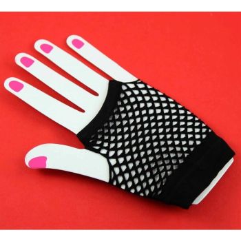 Short Fingerless Fishnet Gloves (35p per pair)