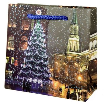 Glittery Christmas Tree Gift Bags (30p Each)