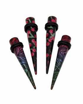 Assorted Pink Cherry & Animal Print Tapers (8mm Assorted)