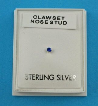 Claw-Set Crystal Ass Col Nose Stud