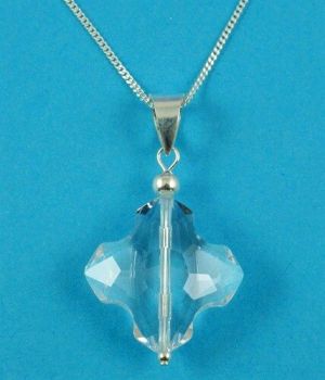 Silver & Clear Glass Pendant