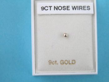 Gold nose 9ct Plain Ball Nose Wire (£3.80 each )