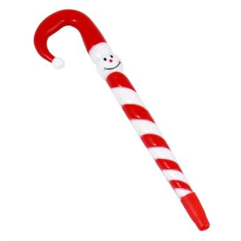 Snowman Candy Cane Pen (30p Each)