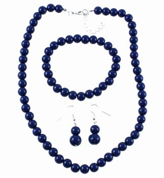 Venetti Glass Bead Necklace, Bracelet and Earring Set (£1 Each)