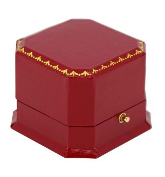 Red Colorado Leatherette Earring Box (£2.50 Each)