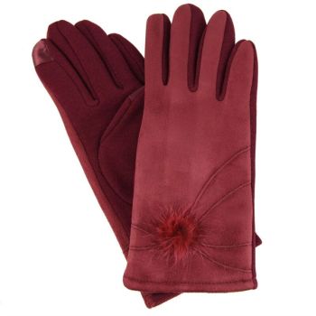 Ladies Suedette Touchscreen Winter Gloves (£2.20 Each)