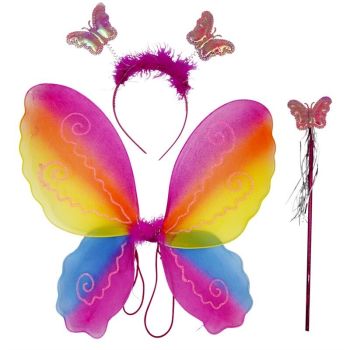 Butterfly Wings, Boppers & Wand Set (£1.20 Per Set)