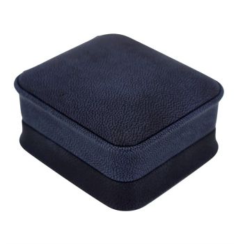 Navy Nabuka Soft Leatherette Pendant Box (£1.95 Each)