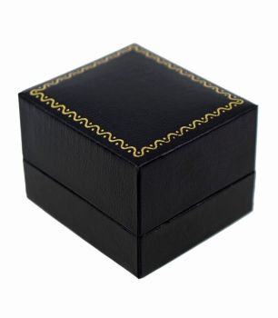 Black Leatherette Ring Box (75p Each)