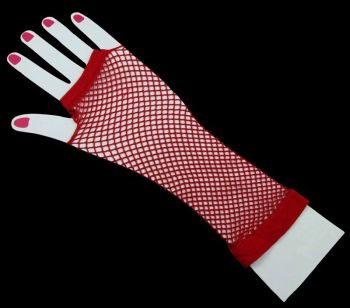 Long Fingerless Fishnet Gloves (50p Per Pair)