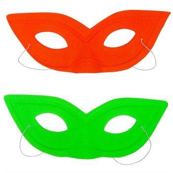 Neon Fancy Dress Masks (10p Each)