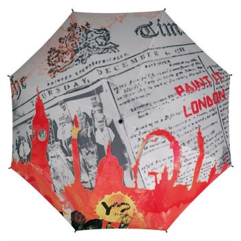 Long Newspaper London Skyline Umbrella