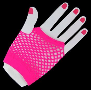 Assorted Neon Short Fishnet Gloves (35p Per Pair)