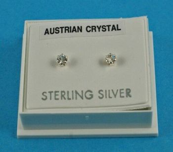 3mm Austrian Crystal Clear Studs