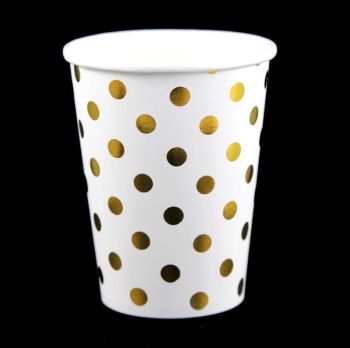 Polka-Dot Paper Cups (50p Per Pack)