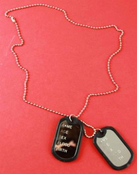 Double Dog Tag Necklace (70p Each)