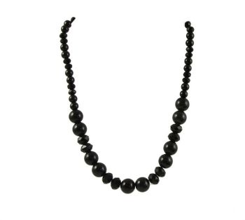 Venetti Black Glass Pearl Necklace  ( £1.50 each)