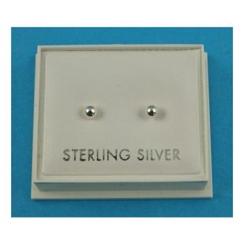 3mm Silver Ball Studs 