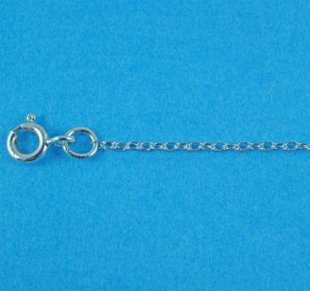 9ct White Gold Prince Of Wales Chain