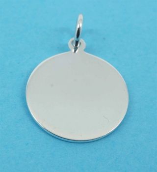 Silver Plain Round Pendant
