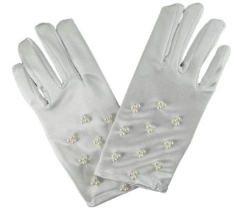 Girls Satin Gloves (£1.40 Each)