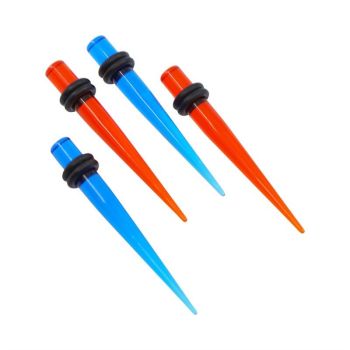 Assorted Plain Transparent Tapers (5mm x 45mm)