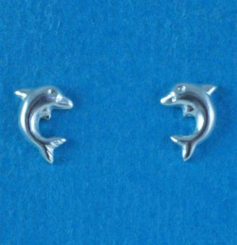 Silver Dolphin Stud Earrings (£1.90 Each)