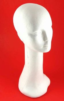 White Long Neck Polystyrene Head (£4.95 each)