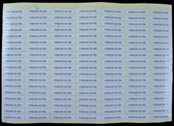 Sterling Silver Sticker Labels (sheet of 126)