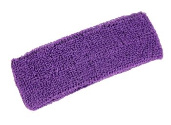Purple Sweat Head Bands (38p Each)