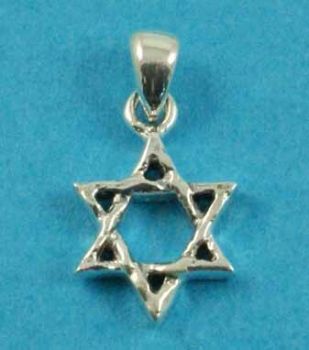 Silver Star of David Pendant (£2.95 Each)