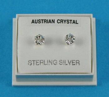 5mm Clear Austrian Crystal Studs
