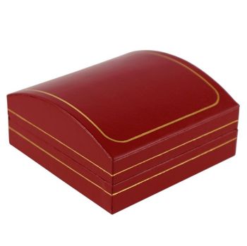 Red Leatherette Elsinore Clip-Earring Box (£1.25 Each)