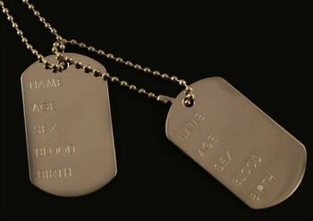 Double Dog Tag Necklace (£0.75 Each)