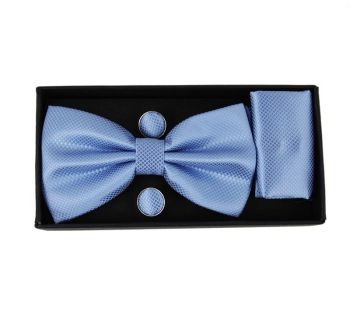 Boxed Bow Tie, Handkerchief & Cufflink Set (£2.20 each)