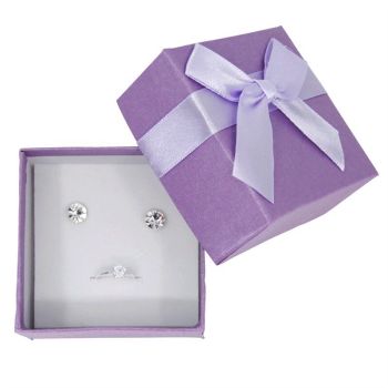 Assorted Bow Earring &amp; Ring Box (35p Each)